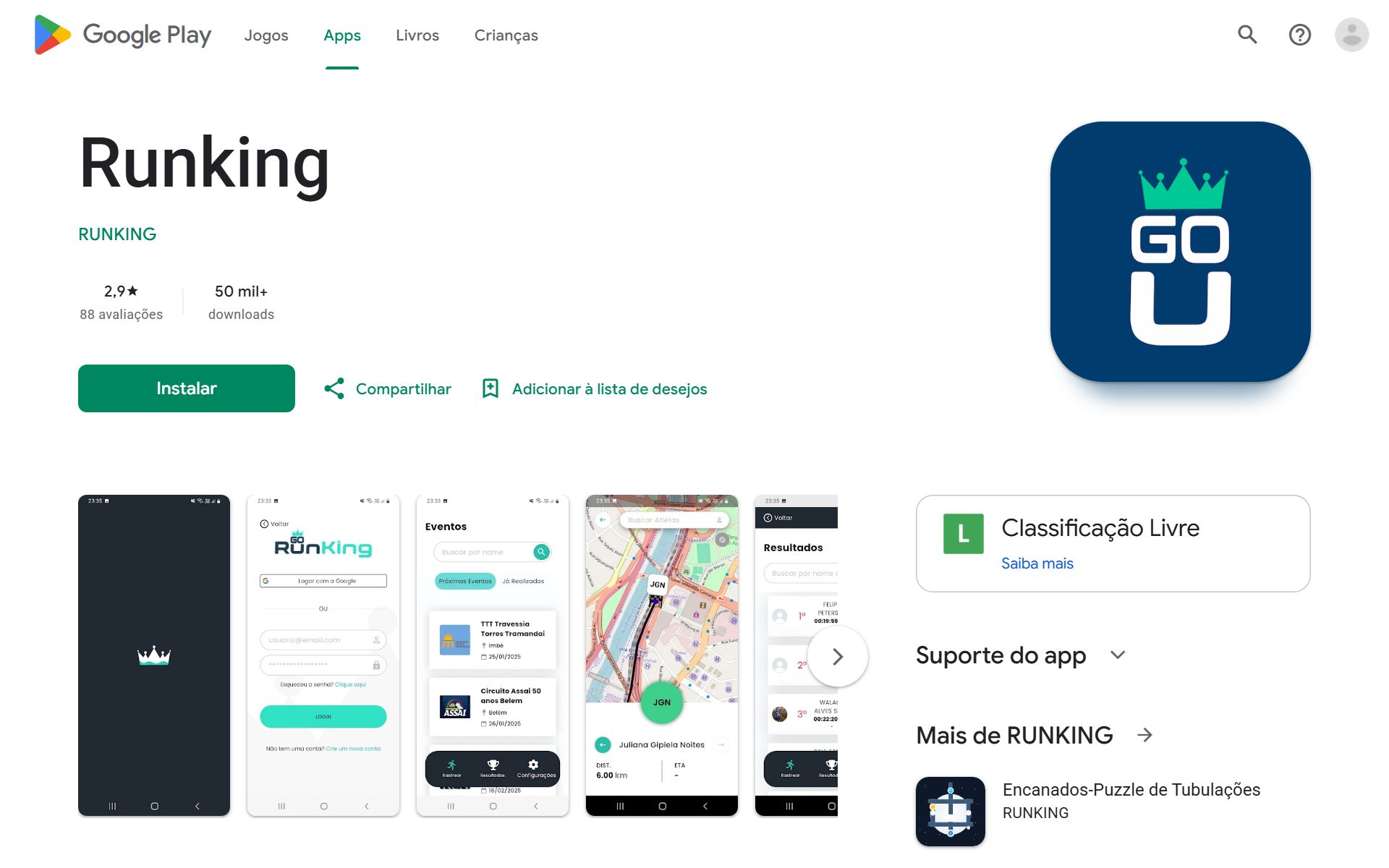 App RunKing (iOS & Android)